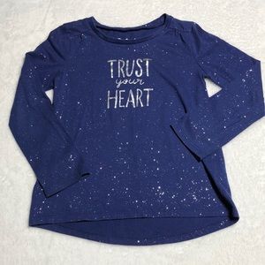 ⚡️5 For $15⚡️ Blue glitter long sleeve T-shirt